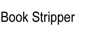 Book stripper